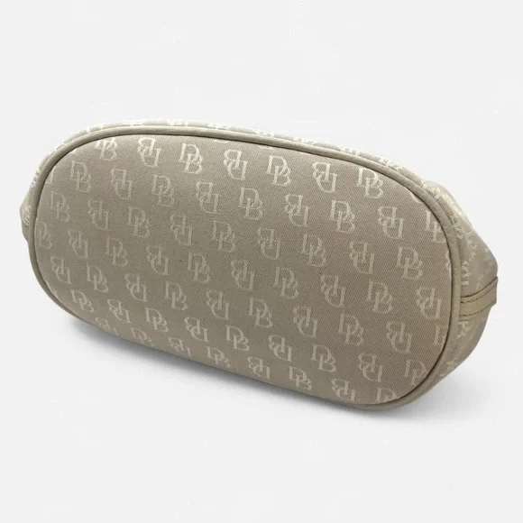 Vintage Dooney and Bourke Beige/White Small Hobo Bag NWOT Bag - Picture 7 of 8